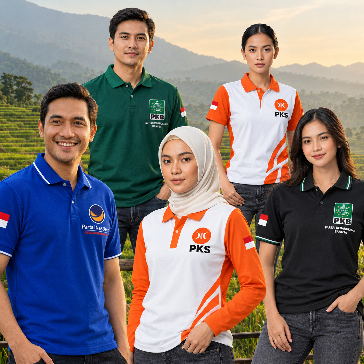 foto kaos partai 1